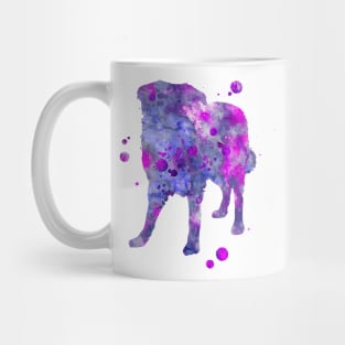 English Shepherd Dog Watercolor Painting Mug